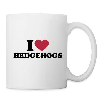 I love hedgehogs - Mug blanc - blanc - Droite