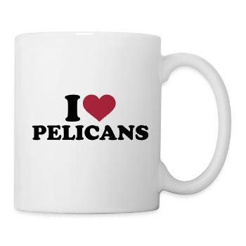 I love pelicans - Mug blanc - blanc - Droite
