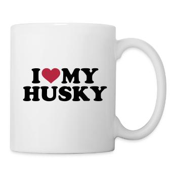 Husky - Tasse - Weiß - Rechts