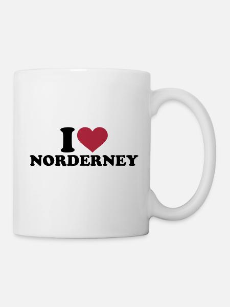 Norderney - Tasse - Weiß
