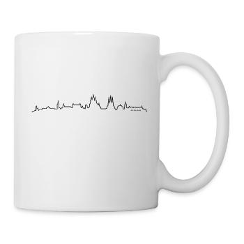Skyline Erfurt Linie - Tasse - Weiß - Rechts