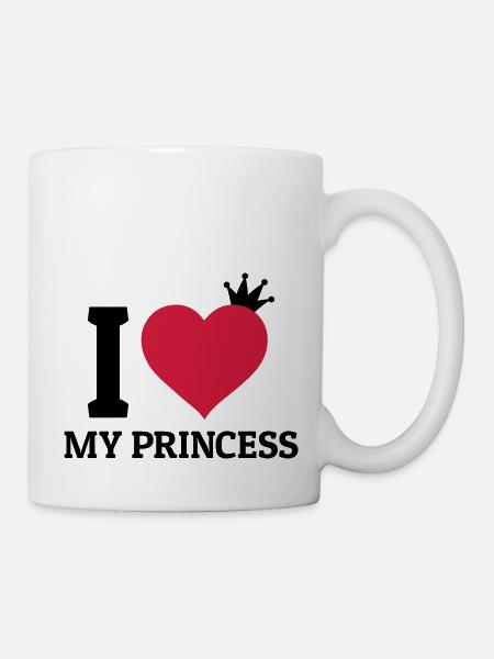I love my Princess - Tasse - Weiß