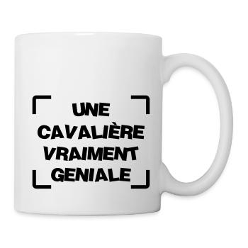 Equitation / Cheval / Cavalier / Cavalière / Sport - Mug blanc - blanc - Droite