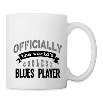 blues player officially the worlds coole - Mug - white - Right