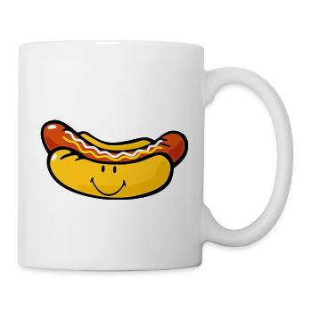 Smiley Hot Dog - Mug blanc - blanc - Droite