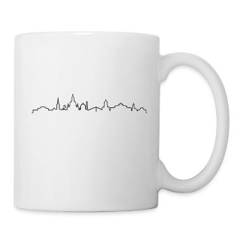 Skyline Dresden Linie - Tasse - Weiß - Rechts