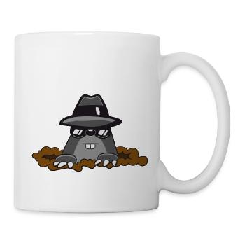 Mole terre mole hilare agent secret s - Mug blanc - blanc - Droite