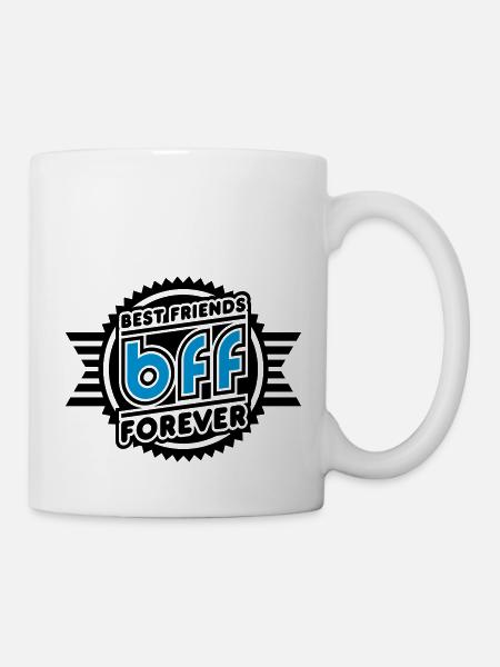 Best Friends Forever (Emblème) - Mug blanc - blanc