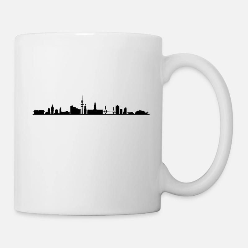 Skyline - Hamburg - Tasse - Weiß