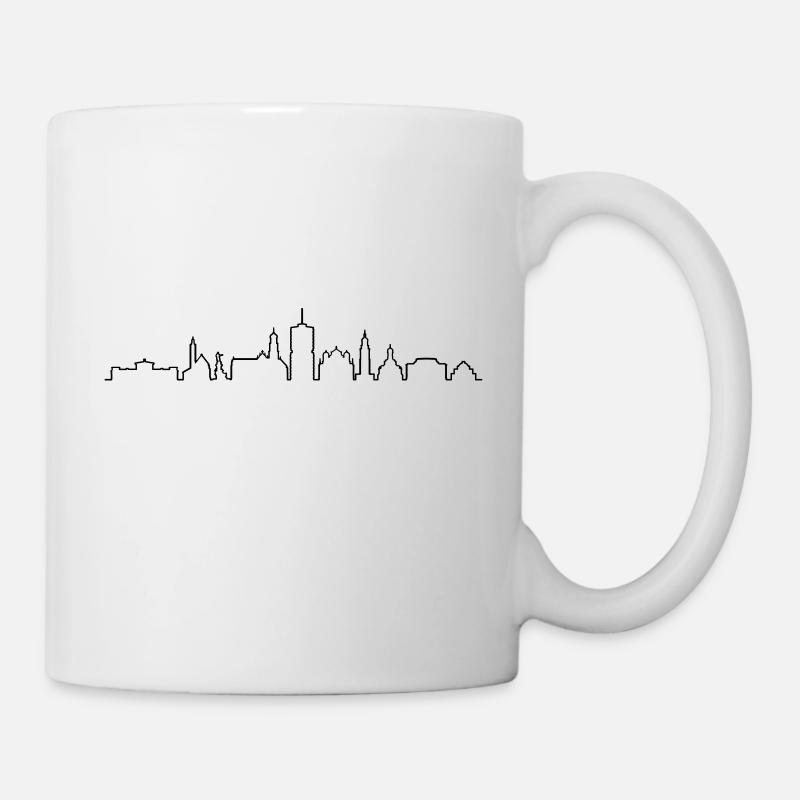 Skyline - Augsburg - Tasse - Weiß