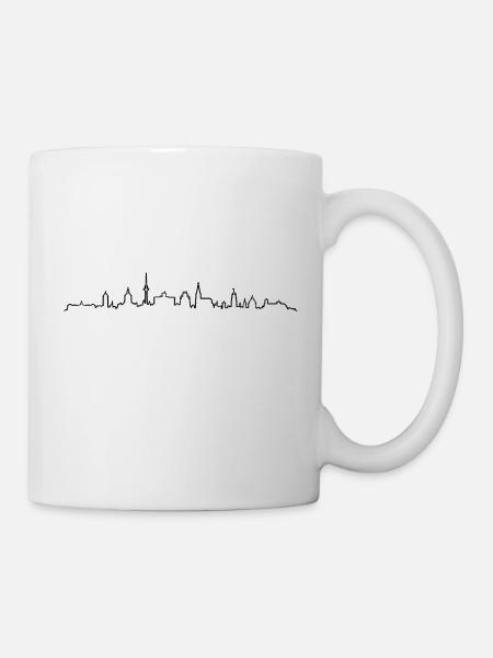 Skyline - Münster NRW - Tasse - Weiß