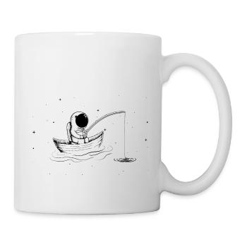 Fishing In Space - Tasse - Weiß - Rechts
