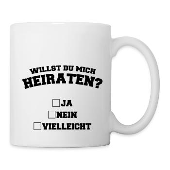 willst_du_mich_heiraten_1 - Tasse - Weiß - Rechts