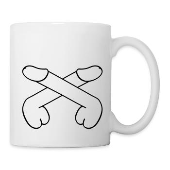 dicks comic xxx - Tasse - Weiß - Rechts