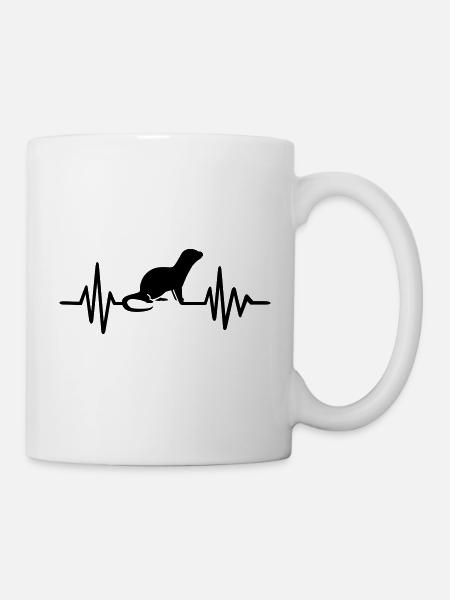 loutre - Mug blanc - blanc