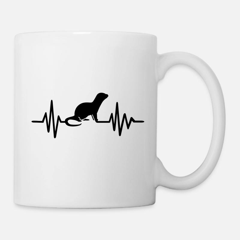 loutre - Mug blanc - blanc