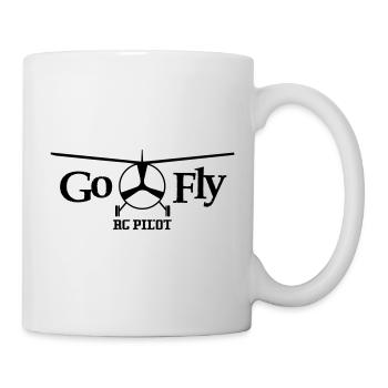 Go Fly RC Pilot Aeromodeling - Tasse - Weiß - Rechts