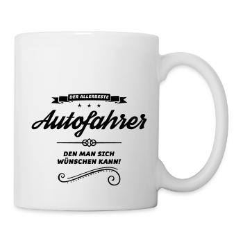 der allerbeste autofahrer - Tasse - Weiß - Rechts