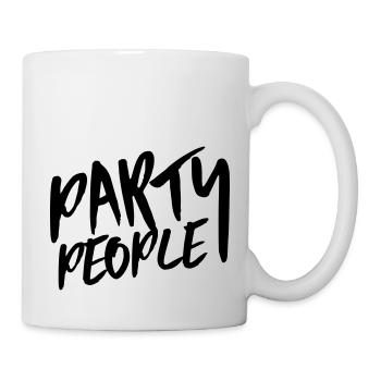 party people - Tasse - Weiß - Rechts