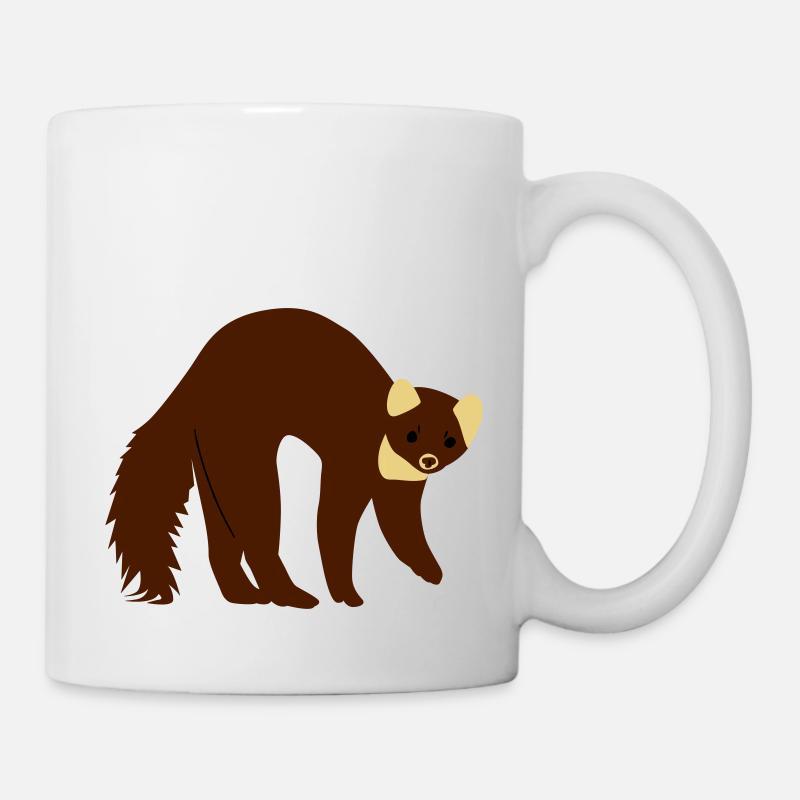 marder - Tasse - Weiß