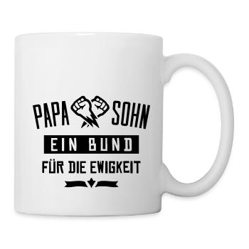 papa sohn bund ewigkeit - Tasse - Weiß - Rechts