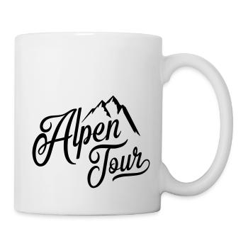 alpen tour - Tasse - Weiß - Rechts
