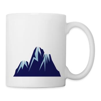 mountains comic - Tasse - Weiß - Rechts