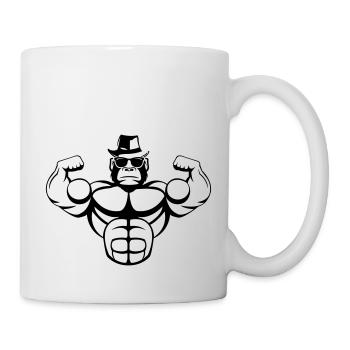 strong_gorilla_001 - Tasse - Weiß - Rechts