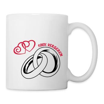 100_vergeben_eheringe_02 - Tasse - Weiß - Rechts