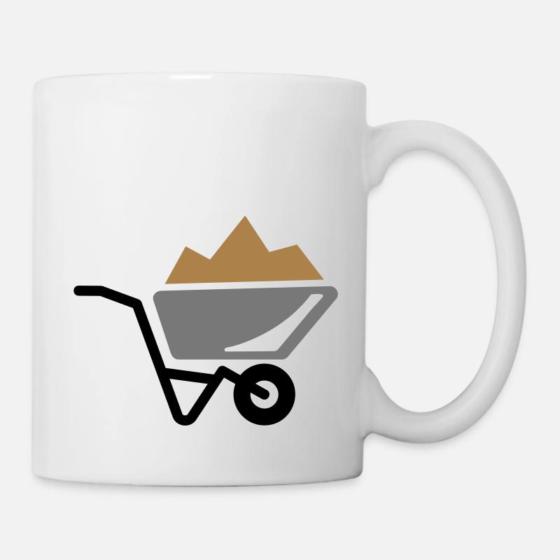 Brouette de sable - Mug blanc - blanc