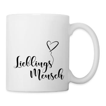 Lieblingsmensch - Tasse - Weiß - Rechts