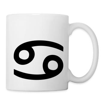 signe astrologique cancer - Mug blanc - blanc - Droite