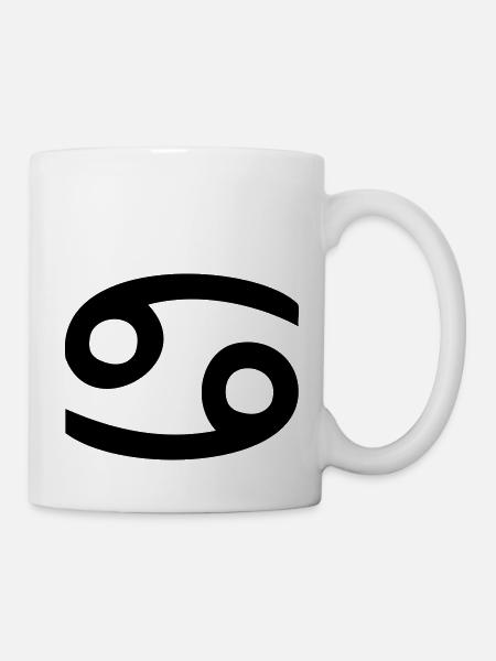 Sternzeichen Krebs - Tasse - Weiß