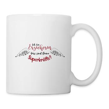 Je suis éducateur, quels sont vos super pouvoirs? - Mug blanc - blanc - Droite