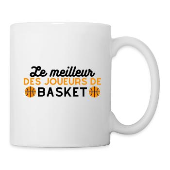 T shirt basket Le meilleur des joueurs de basket - Mug blanc - blanc - Droite
