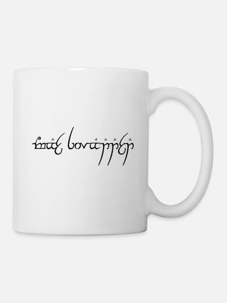 Mae Govannen - Elvish - Mug - white