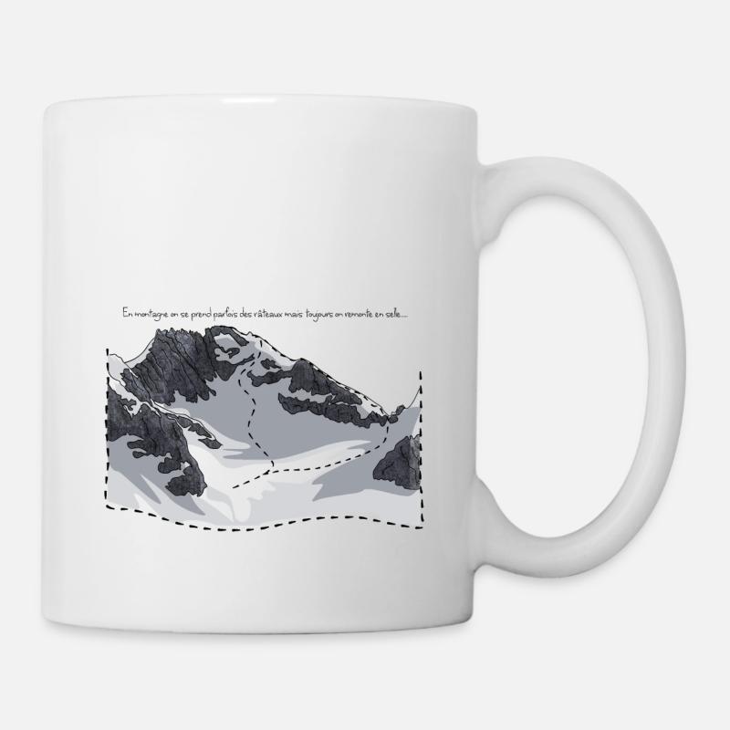 Bergsteigen, der Rechen des Meiges - Tasse - Weiß