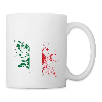 Italy Flag Stain Design - Mug - white - Right