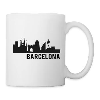 Skyline Barcelona city landmark Madrid cadeau - Mug blanc - blanc - Droite