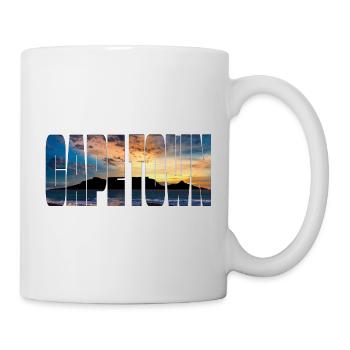 Montagne de la Table du Cap - Mug blanc - blanc - Droite