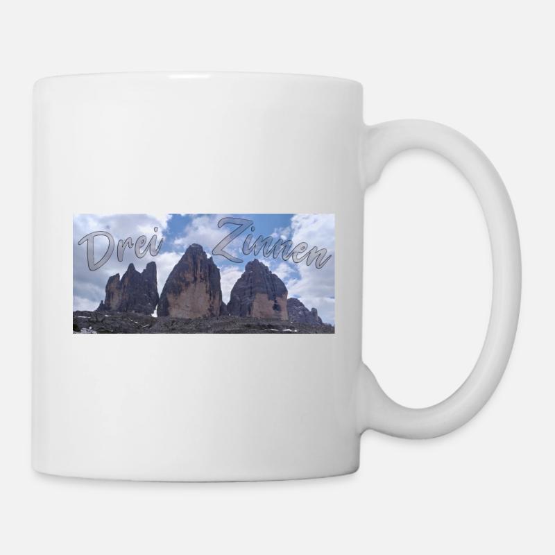 Drei Zinnen - Tasse - Weiß