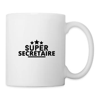 super secretaire. cadeau secrétaire - Mug blanc - blanc - Droite