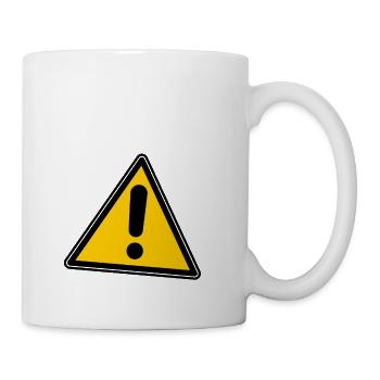 Achtung Gefahr - Tasse - Weiß - Rechts