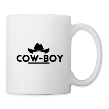 cowboy. cow boy t-shirt - Mug - white - Right