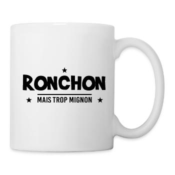 Ronchon mais trop mignon - Cadeau humour - Mug blanc - blanc - Droite