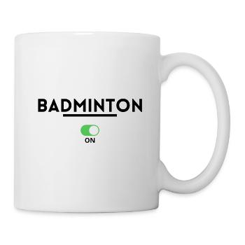 badminton. badminton t-shirt - Mug - white - Right