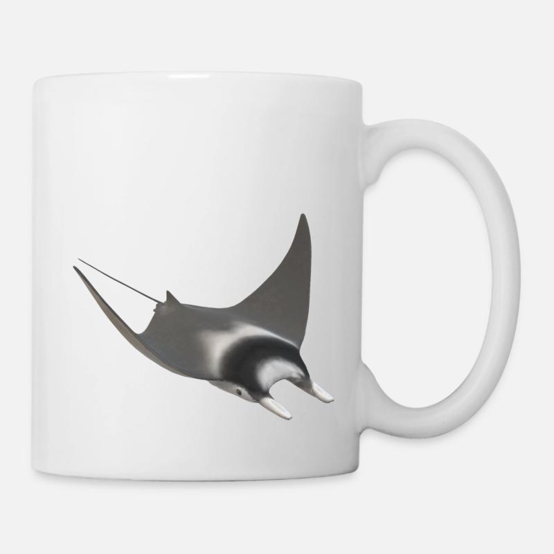 Raies 3d - Mug blanc - blanc