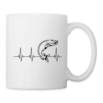 Hecht - Tasse - Weiß - Rechts