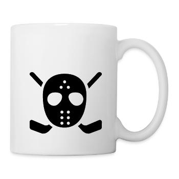 Hockey sur glace hockey sur glace masque de hockey sur glace - Mug blanc - blanc - Droite