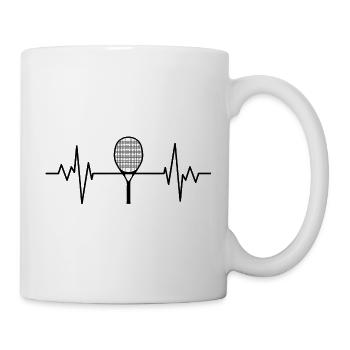 Tennis. t shirt tennis tennisman - Mug blanc - blanc - Droite